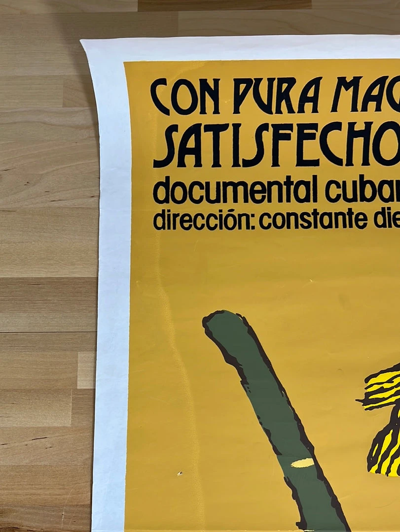 Eduardo Munoz Bachs Con Pura Magia Satisfechos - 1984 Cuban Movie Poster Original Vintage Movie/TV Posters