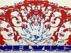 Melvins - 2007 8ball Poster Fort Collins, CO Aggie Theatre Band Signed