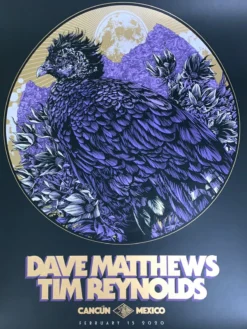 Dave Matthews Band - 2020 Ken Taylor Poster Cancun, MEX