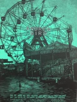 Andrew Bird - 2009 Daniel Danger Poster European Tour