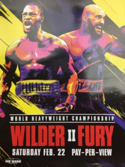 Sold Out Posters Boxing - 2020 Poster Wilder Vs Fury 2