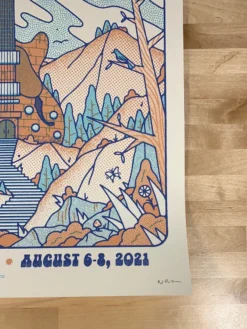 Gig Posters Widespread Panic - 2021 The Half And Half Poster Asheville, NC S/N