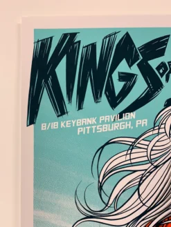 Kings Of Leon - 2017 Robert Wilson Poster Pittsburgh, PA Keybank Pav Gig Posters