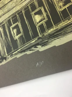 Reconstructed Barn Owl - 2013 Dan Grzeca Poster Art Print Charcoal Brown Art Prints