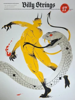 Billy Strings - 2021 Delicious Design League Poster Denver, CO 10/17 1st