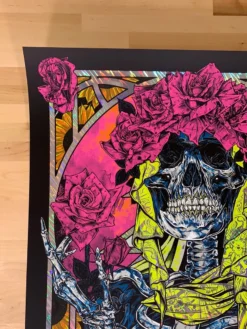 Grateful Dead - 2021 Rhys Cooper Poster Art Print Fluoro Foil