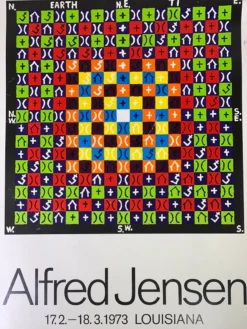 Alfred Jensen - 1973 Art Print Poster Original Vintage Art Prints