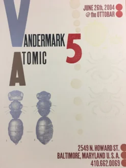 Sold Out Posters Vandermark 5 - 2004 Poster Baltimore, MD Ottobar