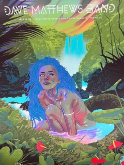 Dave Matthews Band - 2021 Kevin Tong Poster Tampa, FL AP