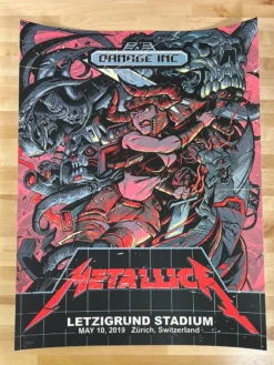 Gig Posters Metallica - 2019 Dayne Henry Jr. Poster Zurich, SUI