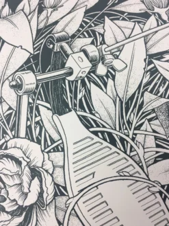 Reclaim, Erode - 2015 Justin Santora Poster Art Print Line Variant