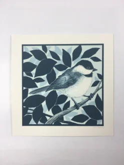 Black Capped Chickadee (Poecile Atricapillus) - 2015 Justin Santora Poster Art P