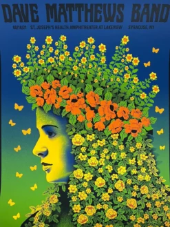 Methane Studios Dave Matthews Band - 2021 Methane Poster Syracuse, NY Gig Posters