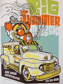 Big Summer Classic - 2005 Ames Brothers Poster Morrison, CO Red Rocks