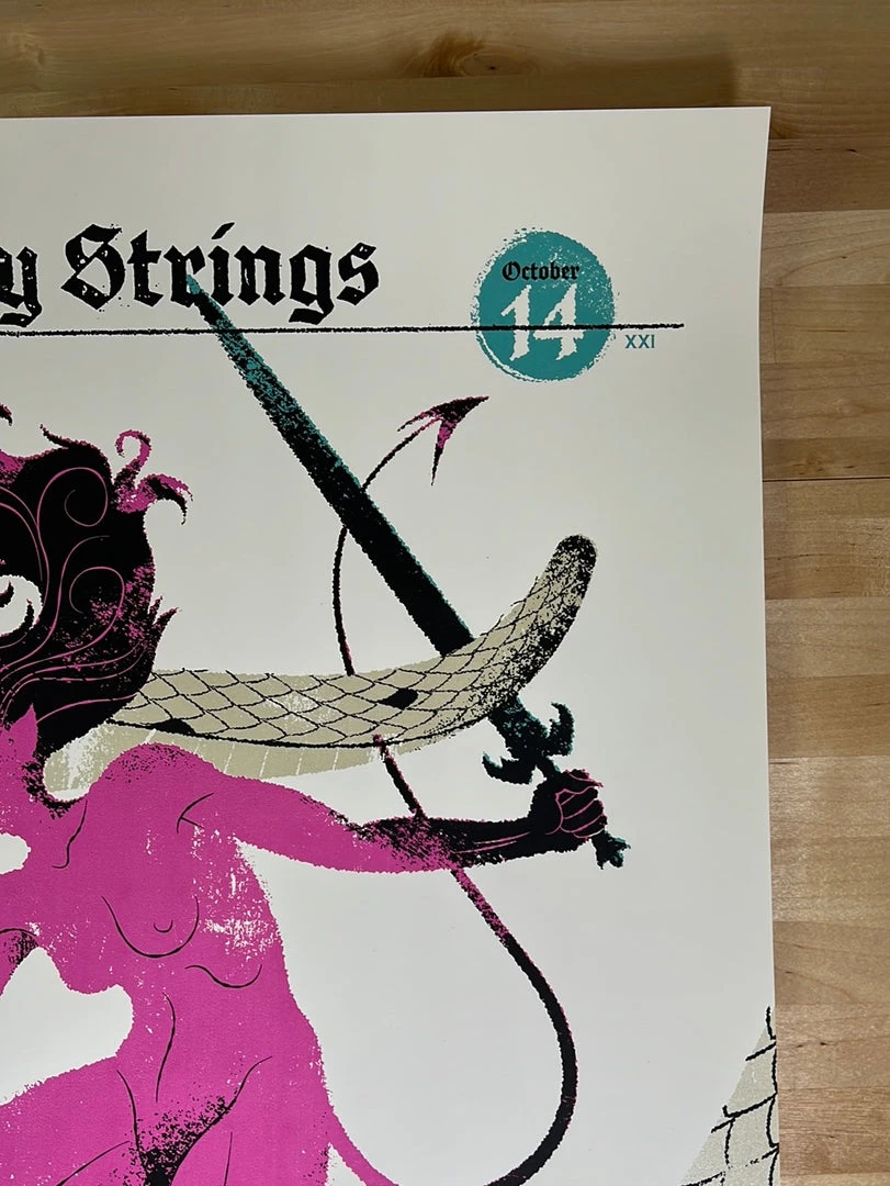 Billy Strings - 2021 Delicious Design League Poster Denver, CO 10/14 AP Colorado