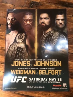 Sold Out Posters UFC 187 Poster Jones Vs. Johnson, Weidman Vs. Belfort