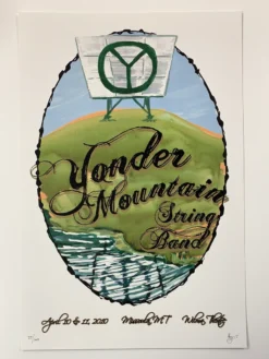Gig Posters Yonder Mountain String Band - 2010 Brian Langeliers Poster Missoula, MT