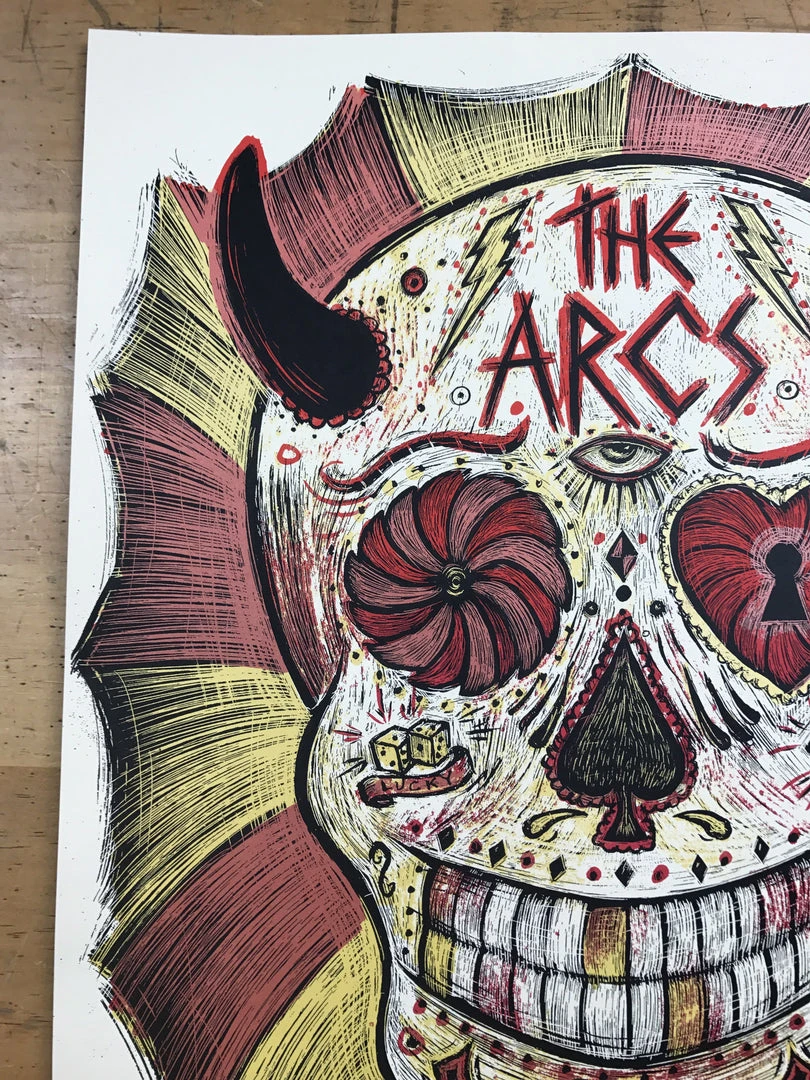 The Arcs - 2015 Dan Grzeca Poster Chicago, IL Vic Theatre