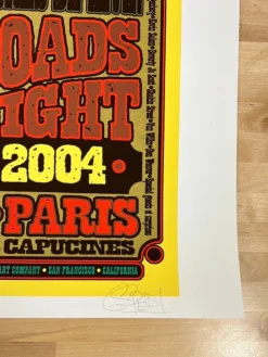 Crossroads Guitar Festival - 2004 Chuck Sperry Poster, Eric Clapton Paris