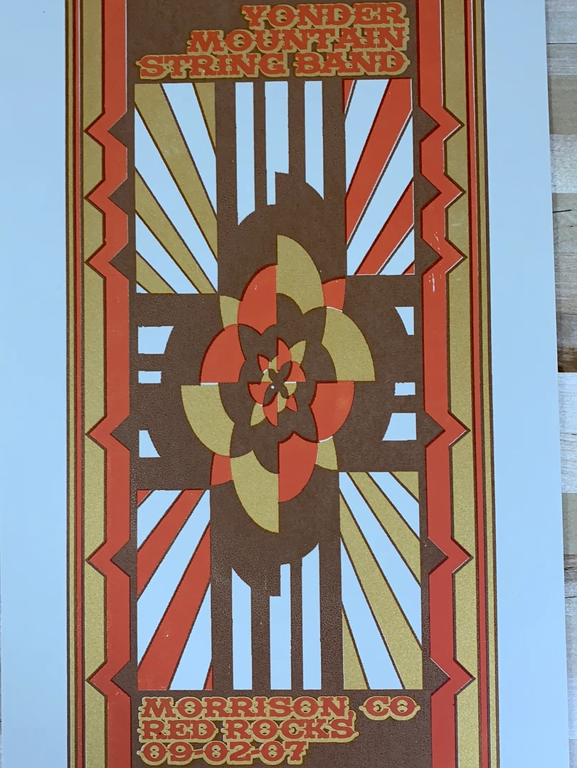 Yonder Mountain String Band - 2007 Tripp Poster Red Rocks Morrison, CO