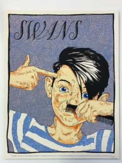 Gig Posters Swans - 2016 Fugscreens Studios Poster Newcastle, UK Northumbria