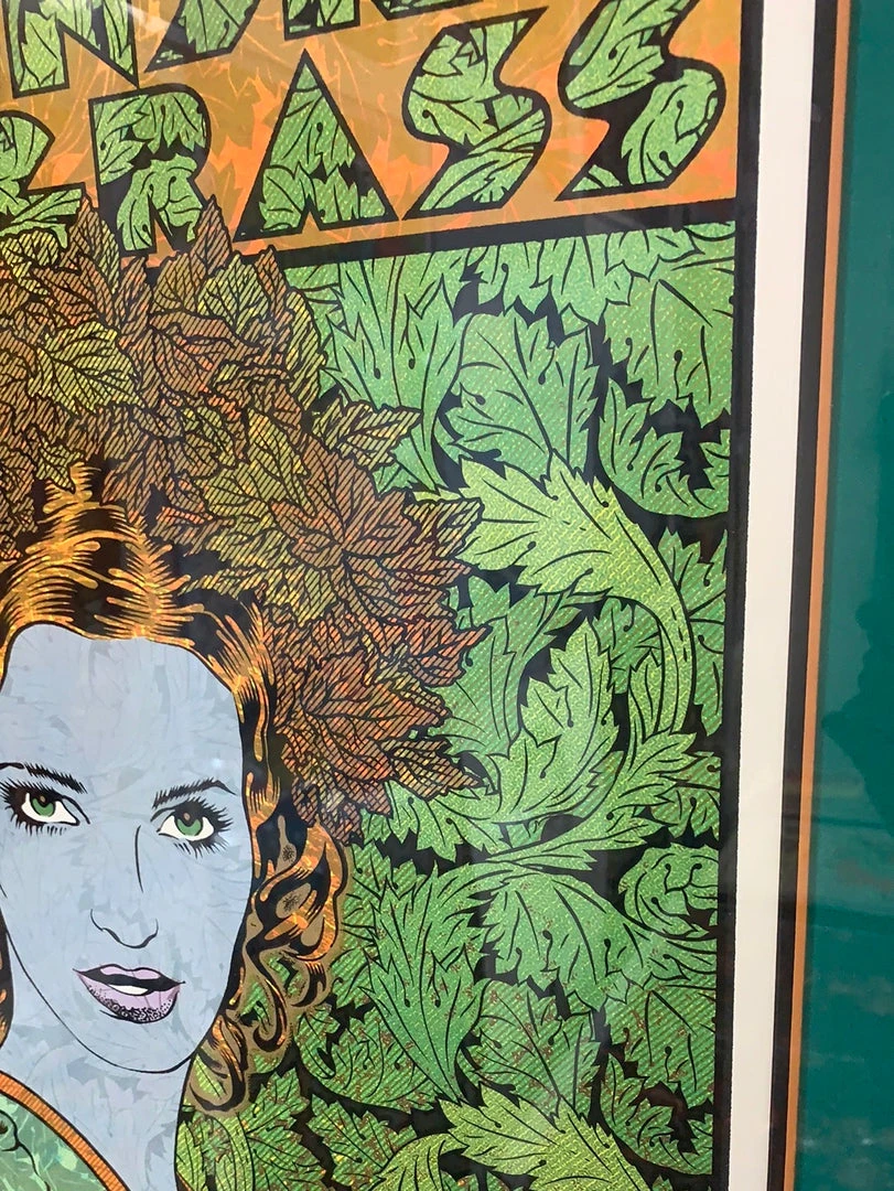 Colorado Greensky Bluegrass - 2017 Chuck Sperry Poster Red Rocks Morrison, CO FRAMED