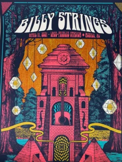 Billy Strings - 2021 Status Serigraph Poster Mobile, AL 4/11 Gig Posters