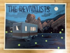 The Revivalists - 2021 Justin Santora Poster Red Rocks Morrison, CO