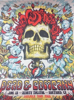 Dead & Company - 2018 Zeb Love Poster Hartford, CT Xfinity Theater Gig Posters