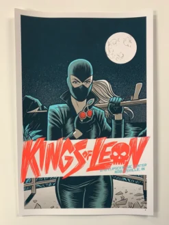 Gig Posters Kings Of Leon - 2017 Robert Wilson Poster Noblesville, IN Klipsch Music