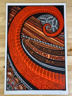 Colorado Widespread Panic - 2008 Jeff Wood Poster Red Rocks Morrison, CO