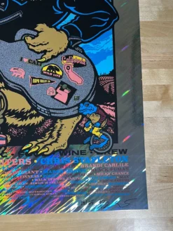 Foil Posters BottleRock Festival - 2021 Ames Brothers Poster Napa, CA FOIL