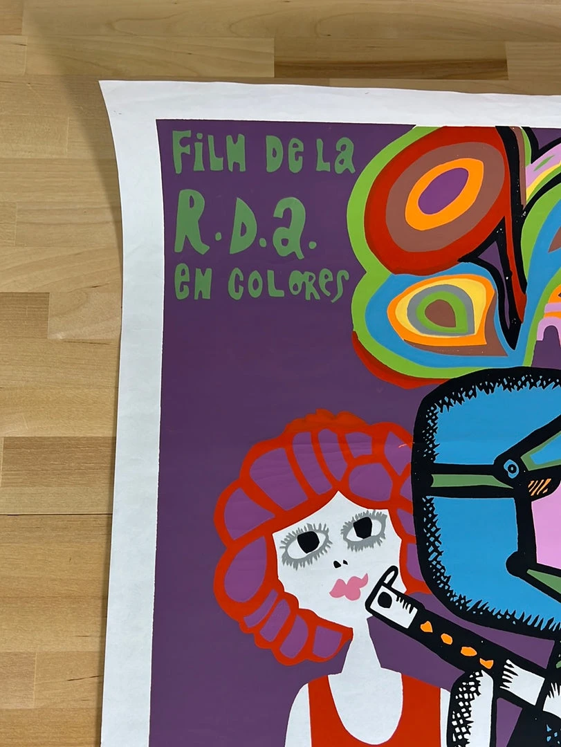 Eduardo Munoz Bachs La Sra Venus Y El Diablo - 1969 Cuban Movie Poster Original Vintage