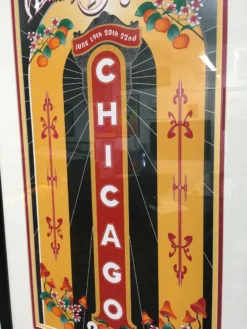 The Allman Brothers Band - 2002 Daniel Bretz Poster Chicago FRAMED