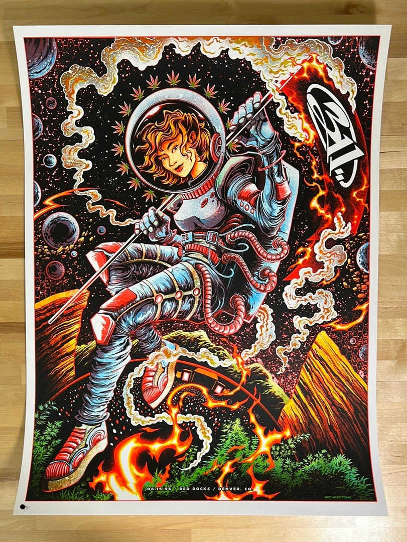 311 - 1996 Miles Tsang Poster Red Rocks Morrison, CO 1st