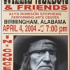 Willie Nelson - 2004 Franks Brothers 4/4 Poster Birmingham, AL Gig Posters