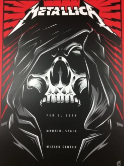 Gig Posters Metallica - 2018 Acorn Poster Madrid, Spain Wizink Center