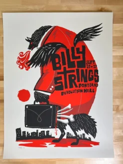 Gig Posters Billy Strings - 2019 Furturtle Show Prints Poster Portland, OR