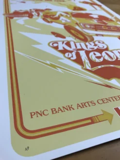 Kings Of Leon - 2017 Jason Malmberg Poster Holmdel, NJ, PNC Bank Arts Center Gig Posters