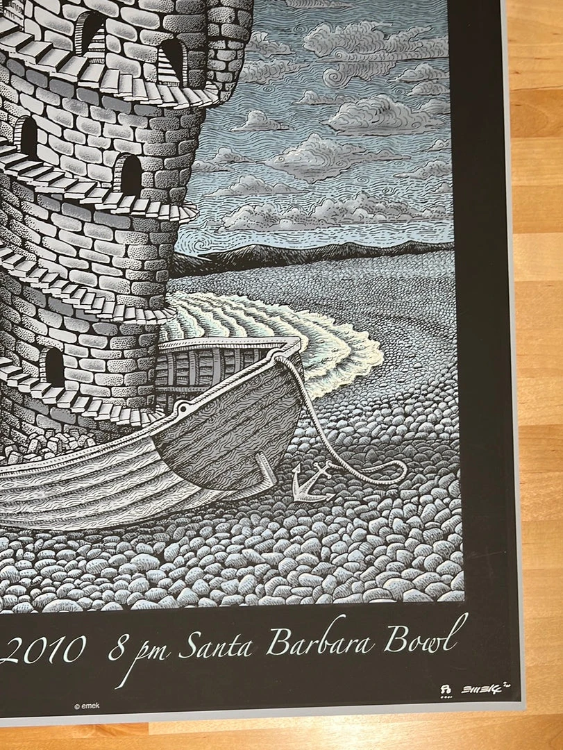Gig Posters Van Morrison - 2010 Emek Poster Santa Barbara, CA