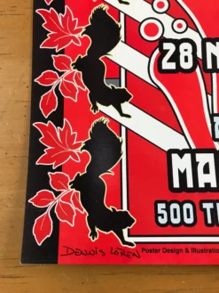 Gig Posters The White Stripes - 2003 Dennis Loren Poster Detroit, MI Masonic Temple