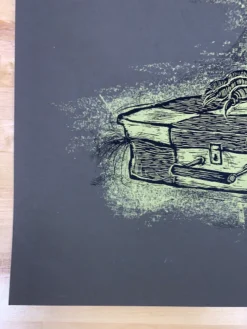 Rural Corvus - 2009 Dan Grzeca Poster Art Print Charcoal Grey