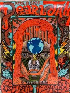 Zeigler, Zio Pearl Jam - 2020 Zio Ziegler Poster Oakland, CA