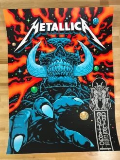 Gig Posters Metallica - 2022 Pitchgrim Poster Santiago, Chile