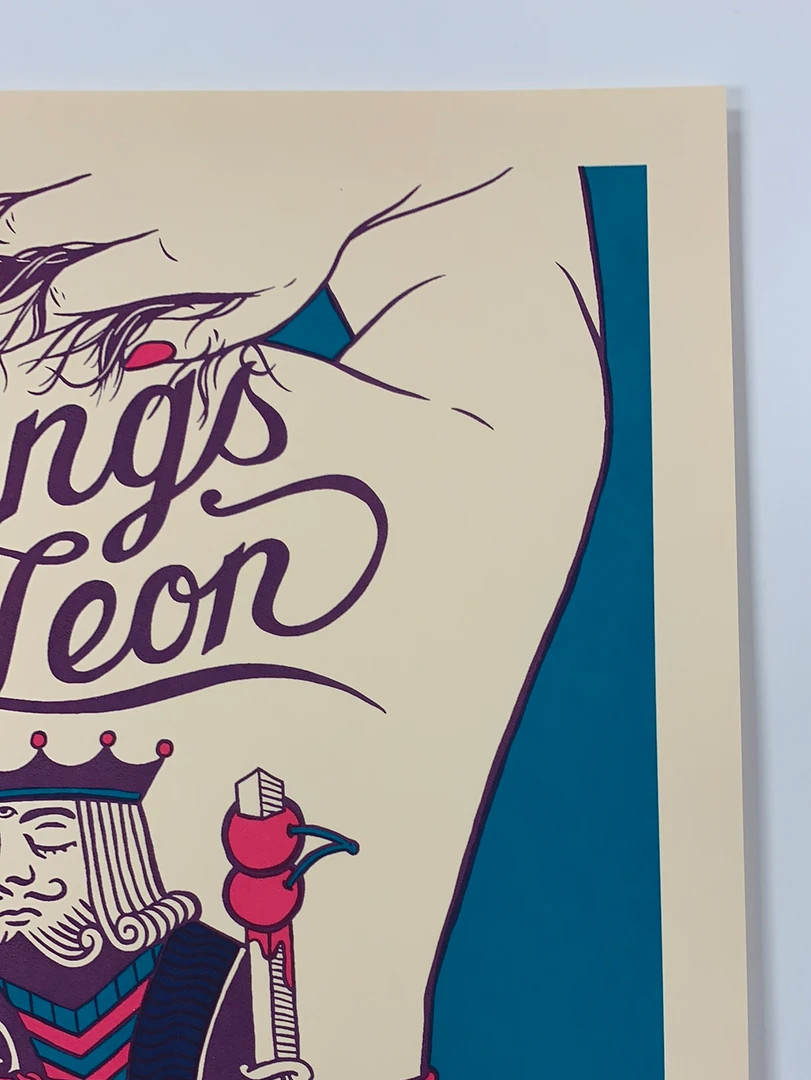 Gig Posters Kings Of Leon - 2017 Dan Grissom Poster Clarkson, MI DTE Energy