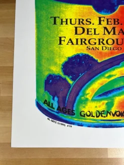 Megadeth - 1995 Matt Getz Poster San Diego, CA Del Mar Gig Posters