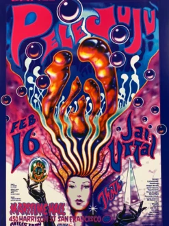 Jim Phillips FD/ID 8 Pele Juju - 1996 Poster Maritime Hall San Fran 1st
