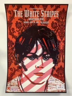 Gig Posters The White Stripes - 2003 4/28 Poster Jason Mecier Warfield Theatre San Fran 1st