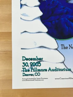 Yonder Mountain String Band - 2005 Jamie Huntsman Poster The Fillmore Denver, CO 12/30 Colorado