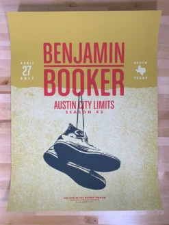 Benjamin Booker - 2017 Powerslide Design Poster Austin City Limits, TX